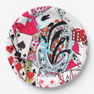 Card Games Paper Plate