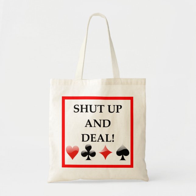card games tote bag (Front)