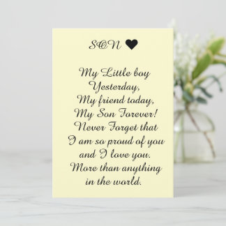 Card Gift for Son From Parents