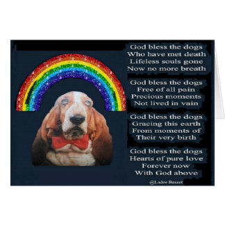 Card God Bless The Dogs Poem