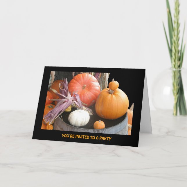 Card, Halloween Party Invitation # 1 (Front)