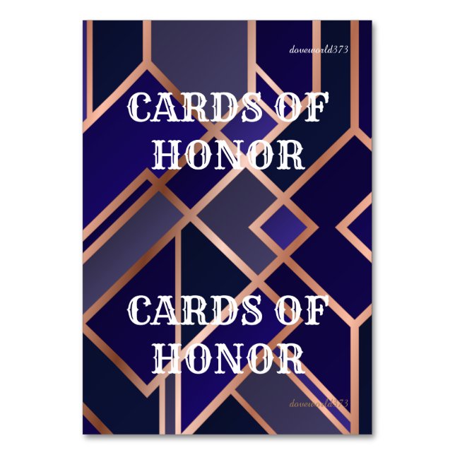 Card Honour Game (Front)