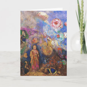 Card/Invitation: Buddha and the Flower Card