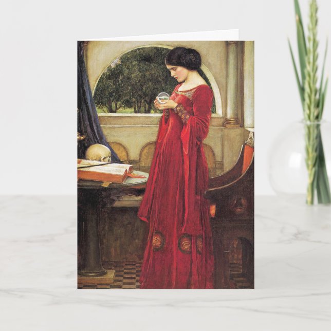 Card:  John Waterhouse - The Crystal Ball Holiday Card (Front)