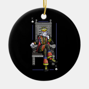 Card King Ceramic Tree Decoration