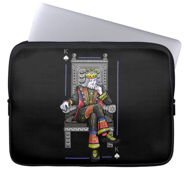 Card King Laptop Sleeve (Front)
