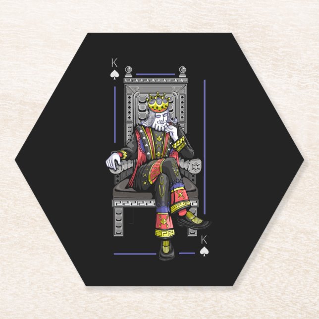Card King Paper Coaster (Front)