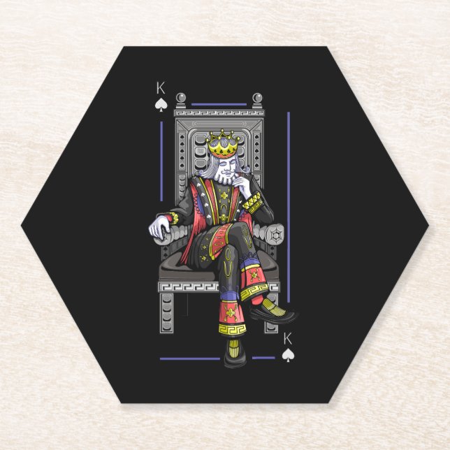 Card King Paper Coaster (Front)