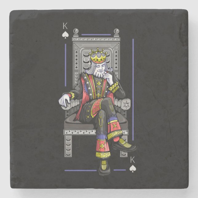 Card King Stone Coaster (Front)