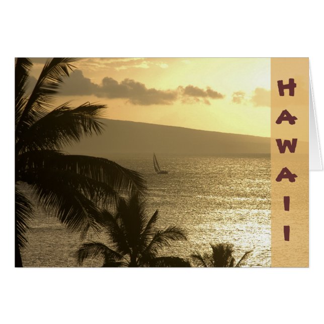 Card: Lahaina Sunset #1 (Front Horizontal)