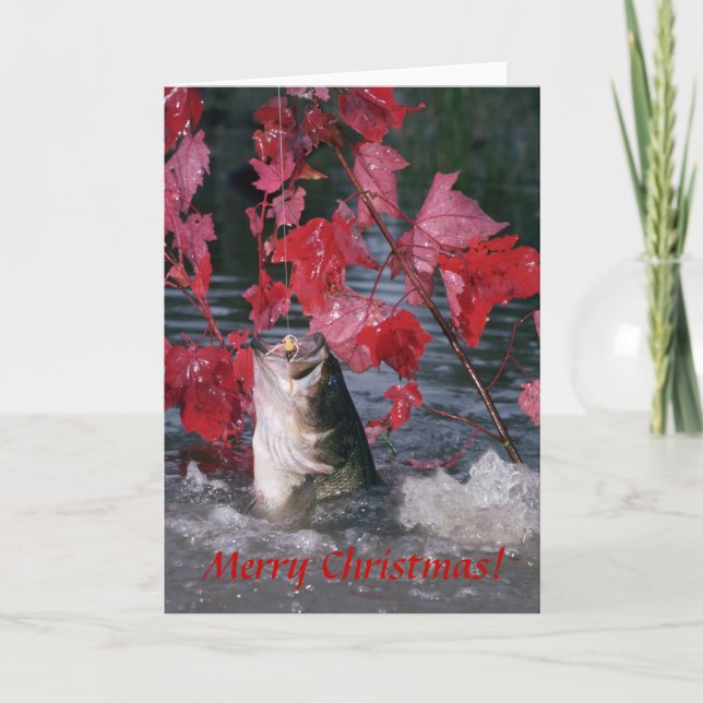Card / Largemouth Bass Merry Christmas! (Front)