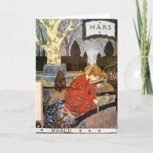 Card:  Month of March - Mars Card