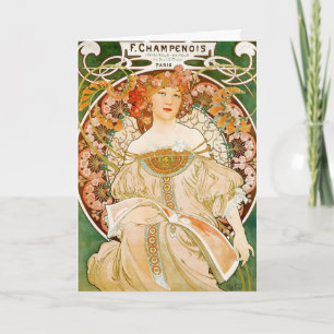 Card: Mucha - Champenois Card