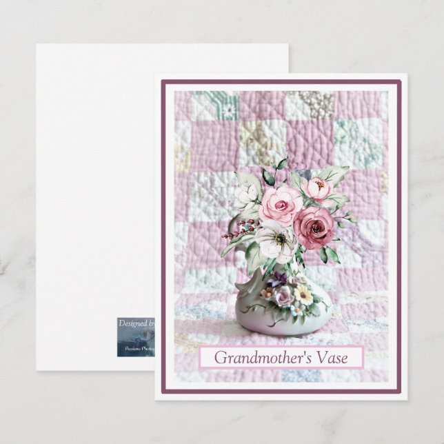 Card Note Card Grandmother's Vase (Front/Back)