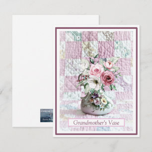 Card Note Card Grandmother's Vase