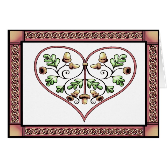 card - oakleaf heart card by talkingfox (Front Horizontal)