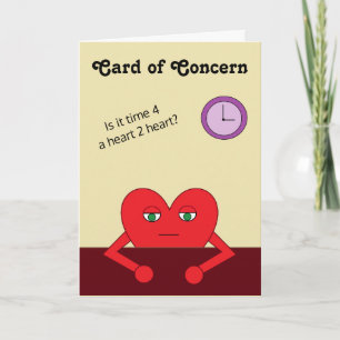 Card of Concern:  Light Brown Blank Card