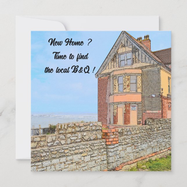 Card Old House New Home (Front)