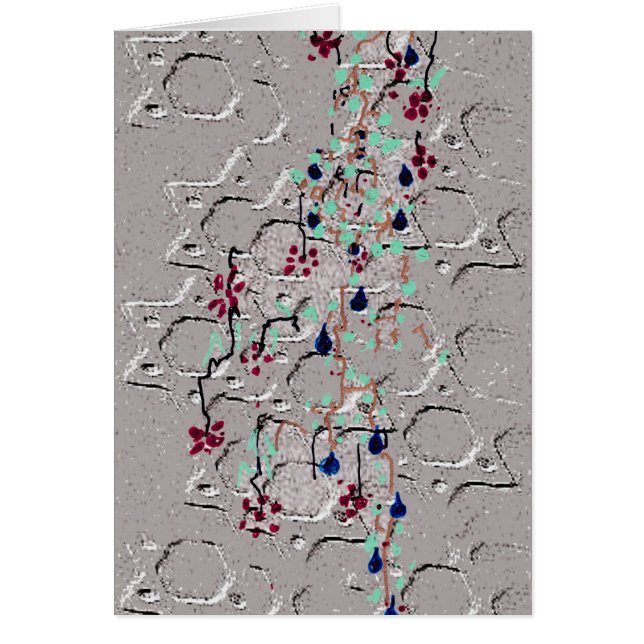 CARD OLD WALL WITH VINE (Front)