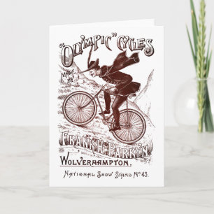 Card: Olympic Cycles Vintage Image Card
