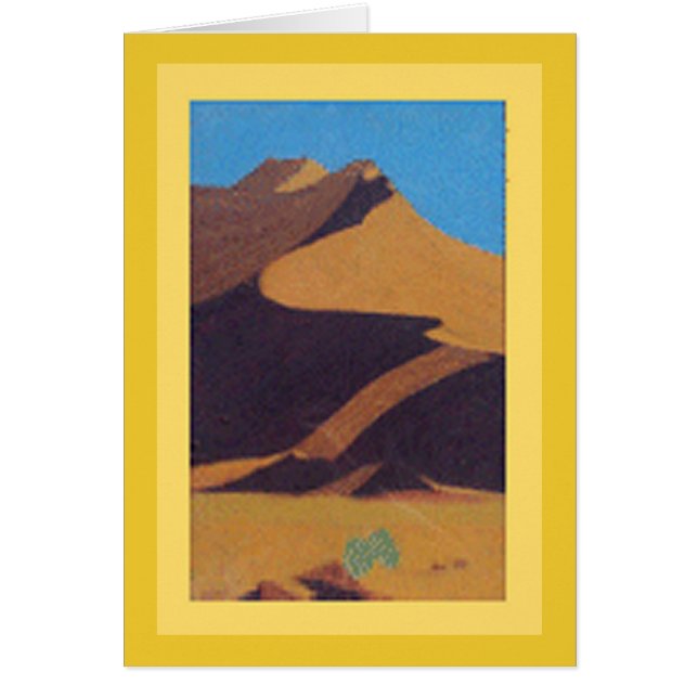 Card: Pastel Desert Dune Art / Digital Design rear (Front)