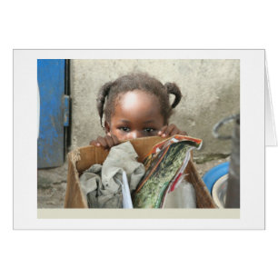 Card, "Peeping Child, Ivory Coast, West Africa"