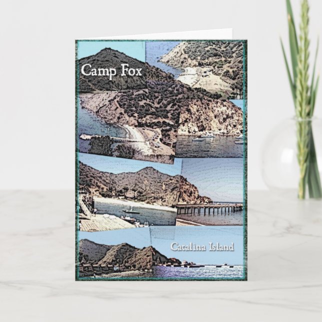 Card: Photo Collage of Camp Fox Catalina Island Card (Front)