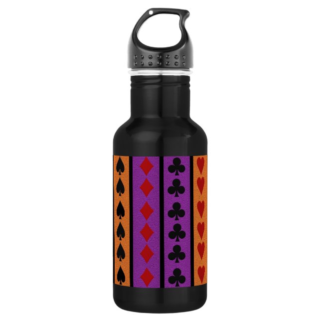 Card Player 532 Ml Water Bottle (Front)