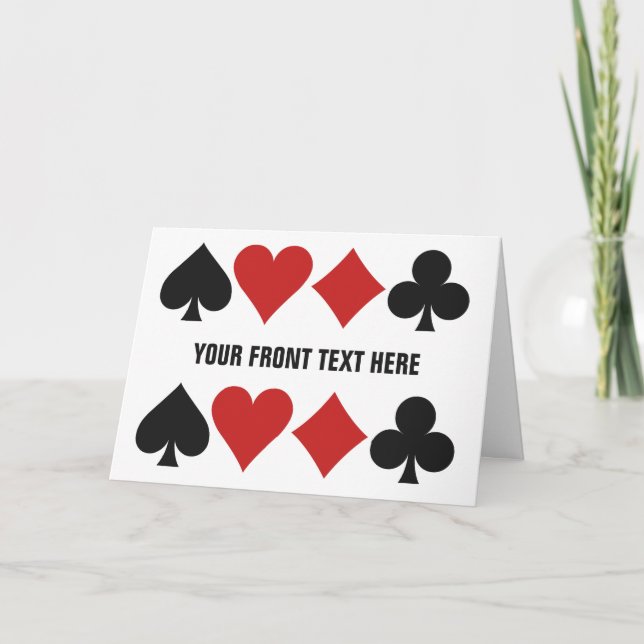 Card Player custom greeting card (Front)