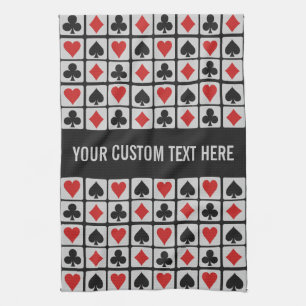 Card Player custom hand towel