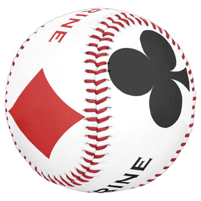 Card Player custom name softball (Angled)