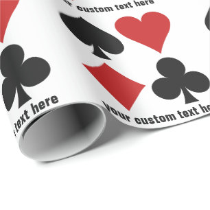 Card Player custom wrapping paper