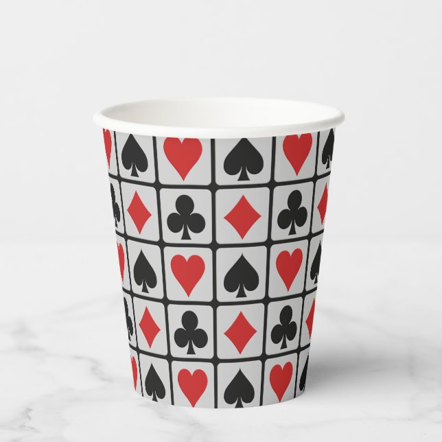 Card Player paper cups (Front)