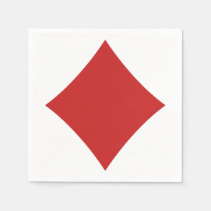 Card Player paper napkins - Diamond