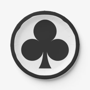 Card Player paper plates - Club