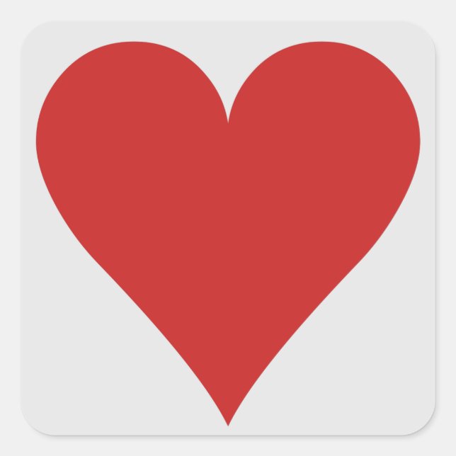 Card Player stickers - Heart (Front)