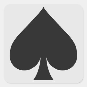 Card Player stickers - Spade