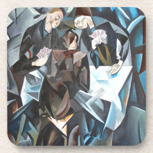 Card Players and Poker Faces Coaster