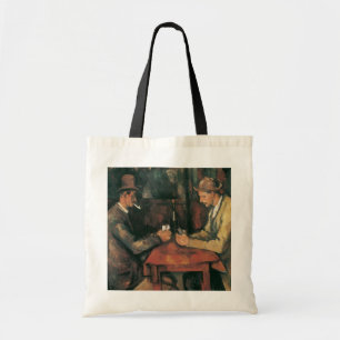 Card Players by Paul Cezanne, Vintage Fine Art Tote Bag