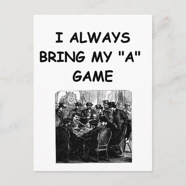 card players joke (Front)