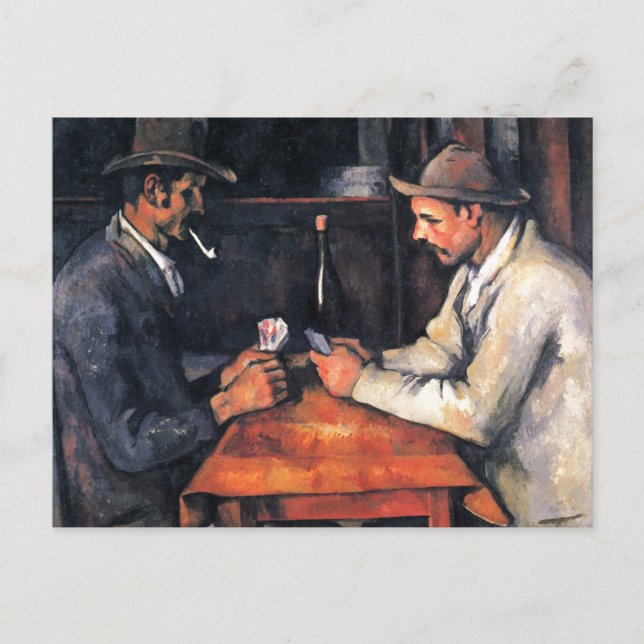 Card Players Paul Cezanne Painting Art (Front)
