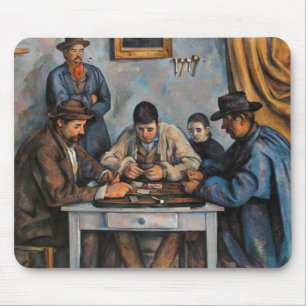 Card Players Paul Cezanne Painting Art Mouse Mat