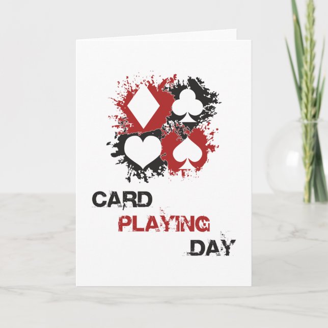 Card Playing Day Ace Cards Poker Casino Game Gift (Front)