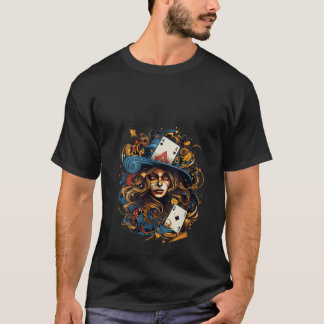 card playing Gothic Card Games Game Night Idea Cre T-Shirt