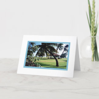 Card-Poipu Beach Park, Kauai, Hawaii Card