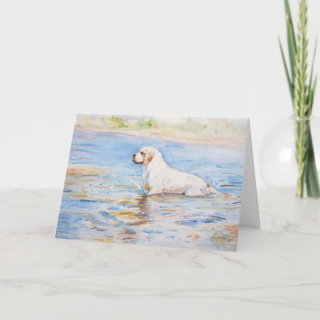 card - Reflection - Clumber Spaniel (Front)