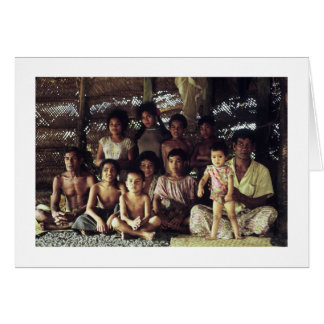 Card, SAMOAN FAMILY PORTRAIT, SAVAII, 1968