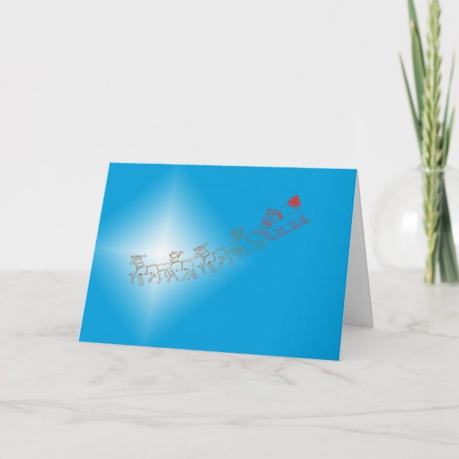 Card - Santa and Sleigh (Front)