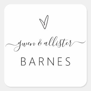 Card Seal Sticker Favour Box Label Wedding G400