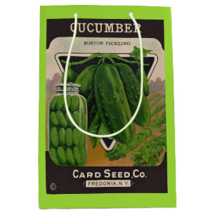 Card Seed Company envelope cover - Cucumbers Medium Gift Bag